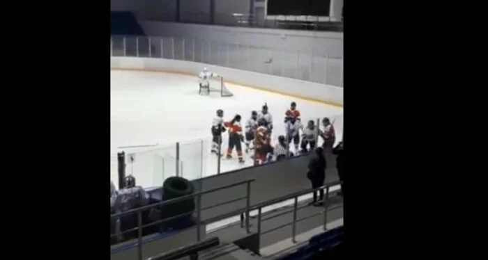 В Казахстана хоккеистки устроили массовую драку в матче чемпионата страны