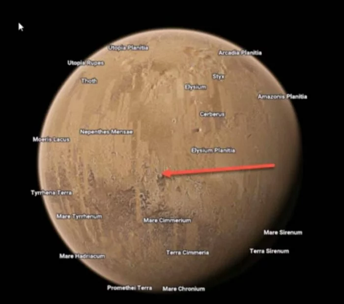 Google Space показал базу пришельцев на Марсе