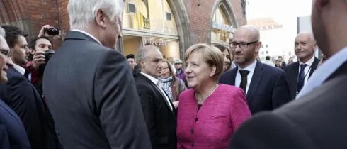 Ангела Меркель проголосовала на выборах в Бундестаг