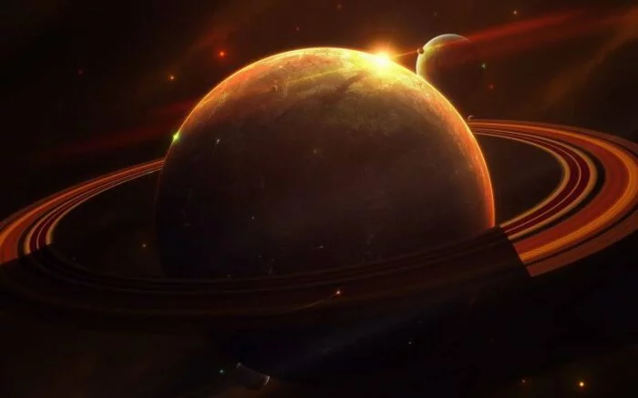 Ученые NASA выявили на спутнике Сатурна Тефии загадочные красные 