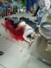 Мужчина, который вспорол себе живот в одном из магазинов Димитровграда, был «под кайфом». Фото 18+
