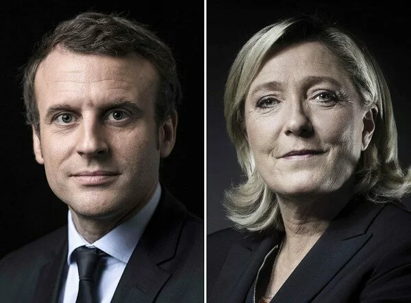 Мари ле Пен и Эммануэль Макрон перешли во второй тур президентских выборов во Франции