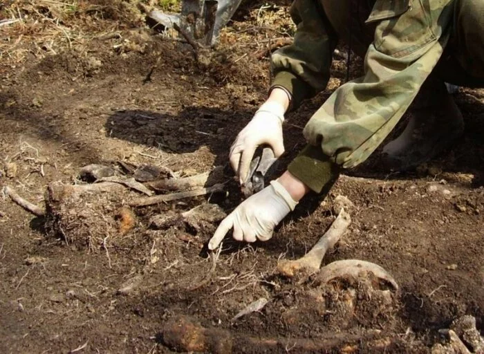 В Крыму на месте захоронения советских бойцов нашли смертный медальон?