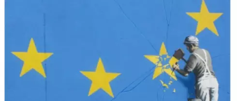 Бэнкси нарисовал граффити на тему выхода Великобритании из ЕС
