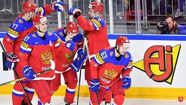 Российская сборная разгромила команду Латвии на ЧМ по хоккею