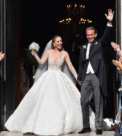 Блестящая свадьба: Виктория Сваровски вышла замуж в платье весом 46 килограммов и стоимостью миллион долларов