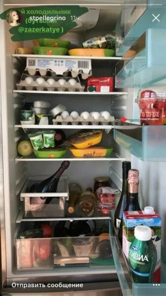 Дочь Пескова держит в своем холодильнике шампанское за 400 евро