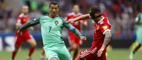 Криштиану Роналду признали лучшим игроком встречи Россия – Португалия