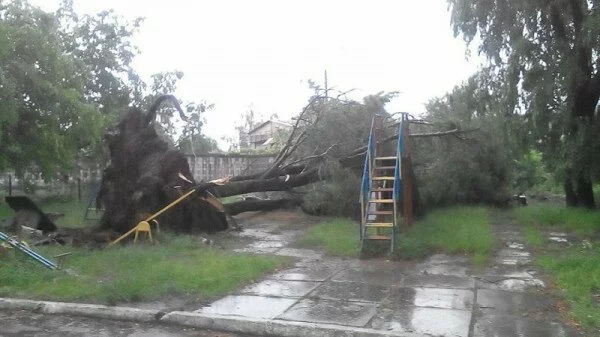 На Новосибирск обрушился мощный ураган, один человек погиб