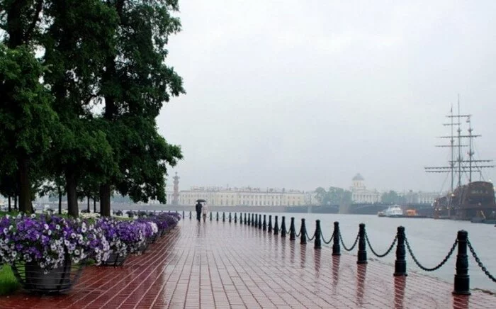 На территории Петербурга лето начнется с дождя