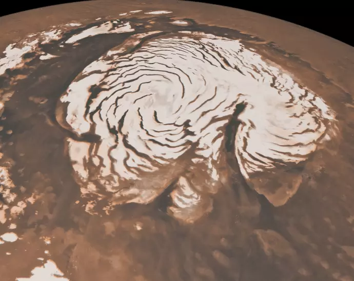 Ученые обнаружили снег на Марсе?