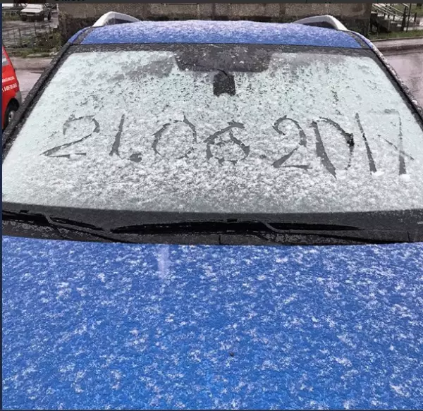 В Мурманской области выпал июньский снег