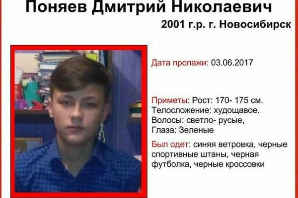 В Новосибирске 10 дней ищут пропавшего без вести школьниька