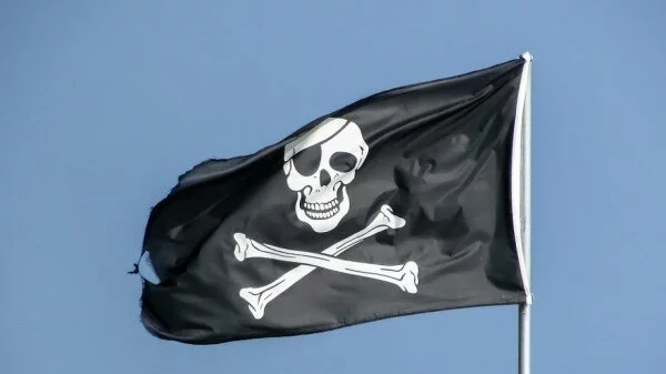 Атомная подлодка США возвратилась на базу под пиратским флагом