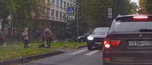 На улице Орбели автоледи сбила школьника на пешеходном переходе