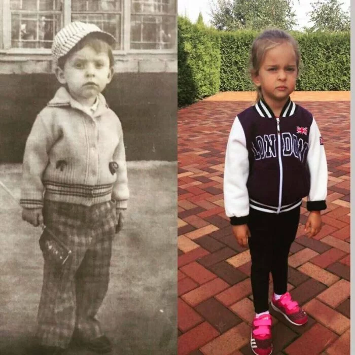 Поклонники не нашли сходства между детским фото Александра Реввы и его дочери