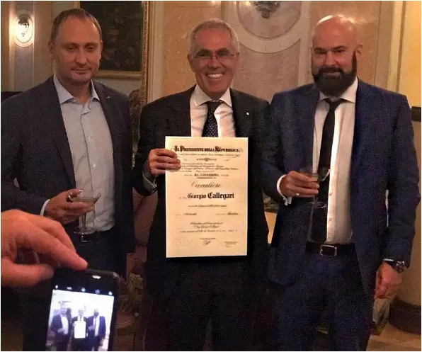 Заместитель генерального директора Аэрофлота Джорджио Каллегари удостоен высшей государственной награды Италии