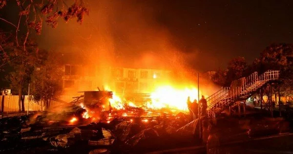 Полиция Украины установила причину пожара в детском лагере в Одессе